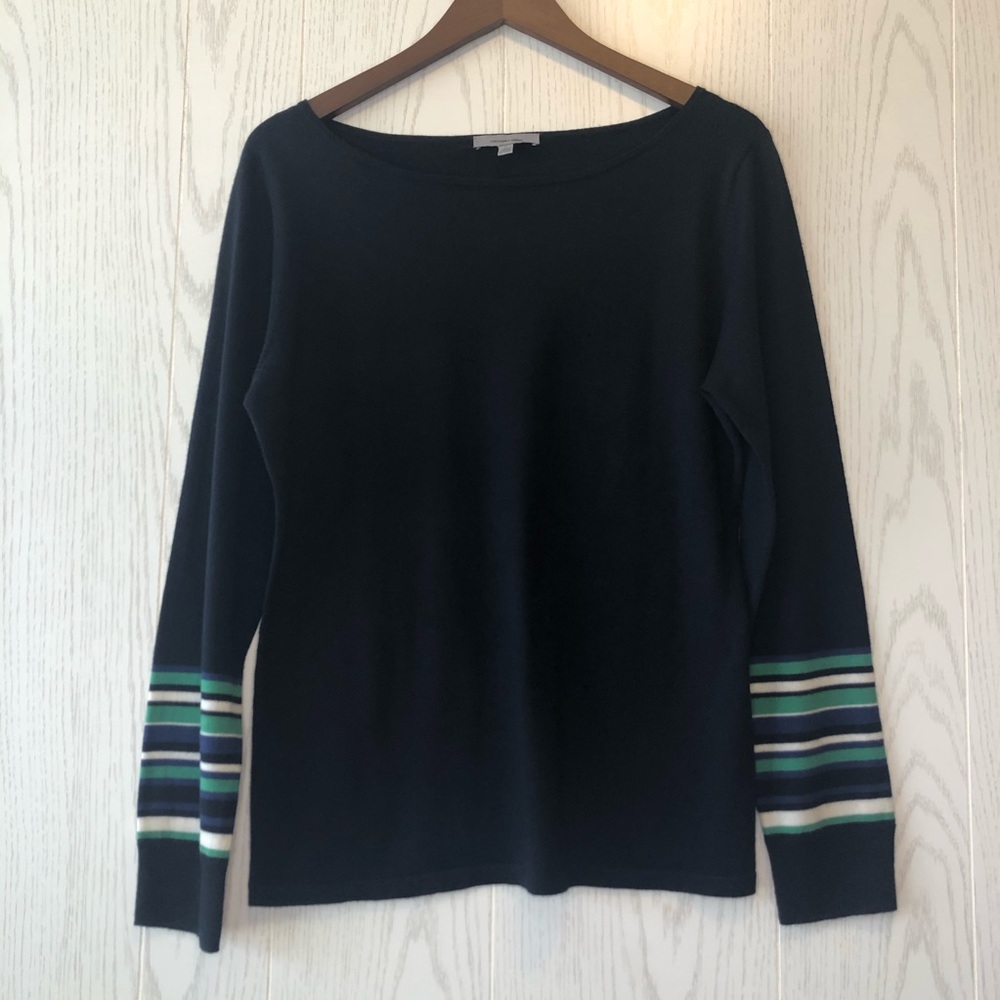 NWOT Classiques Entier Navy Merino Wool Sweater